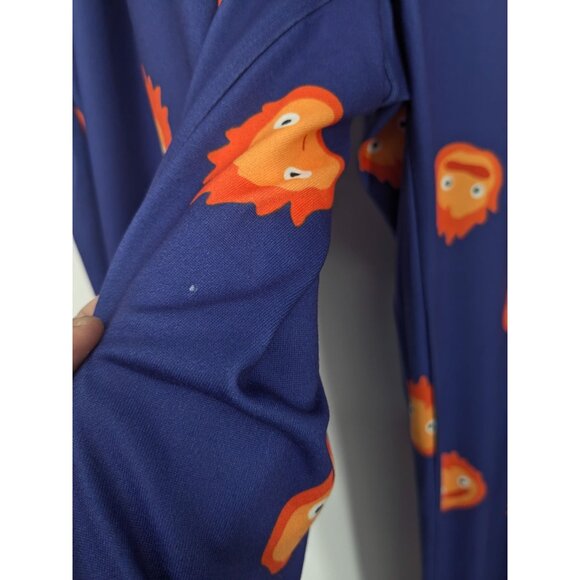 Studio Ghibli Sleep Pants Adult Size 1X Howls Moving Castle Calcifer Cosplay Y2K - Picture 3 of 9